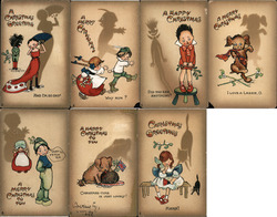 Set of 7: Shadowgraph Series Postcard