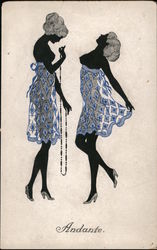 "Andante" Moderne Kunst Nudes Postcard