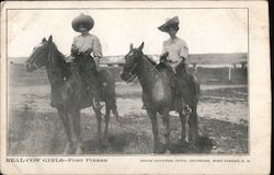 REAL COW GIRLS Postcard