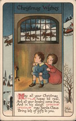 Christmas Wishes - Ethel DeWees Children Postcard Postcard Postcard