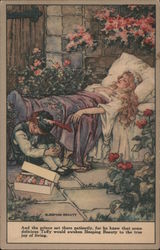 Fralinger's original salt water taffy. Sleeping Beauty. Postcard