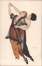 Two women dancing and smiling Postcard