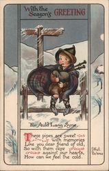 With the Season's Greeting Postcard