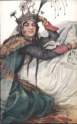 Queen Aziakovna of the East, Sergey Solomko Postcard