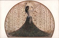 Vanity - Woman/Peacock, Sergey Solomko Postcard