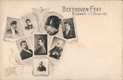 Beethoven-Fest, Eisenach, 5-7 Oktober 1901 Postcard