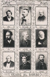 Novelistas Y Poetas Postcard