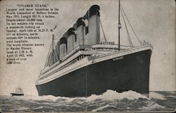"Steamer Titanic" Postcard