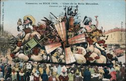 Carnaval De Nice 1909 - Char de la Belle Meunieve France Postcard Postcard Postcard