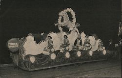 Carnival, parade float Women, "Trick Horse" Postcard