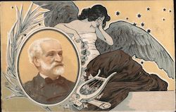 Johann Strauss and Woman Postcard