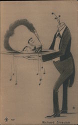 Richard Strauss, Head on a Platter Postcard