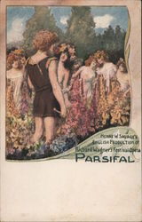 Henry W. Sauage's English production of Richard Wagner's festival opera Parsifal Postcard