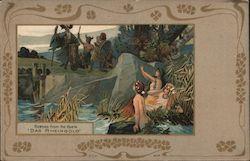 Scenes from the opera "Das Rheingold" Postcard