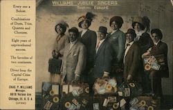 Williams Jubilee Singers Touring Europe Postcard
