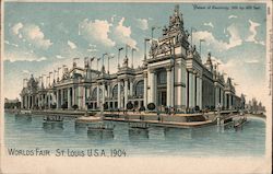 Palace of Electricity 525 by 600 feet - Worlds Fair St. Louis U.S.A. 1904 1904 St. Louis Worlds Fair Postcard Postcard Postcard