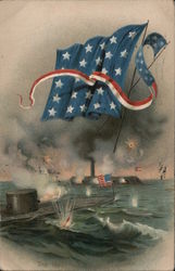 The Monitor's Great Victory Memorial Day Souvenir Postcard