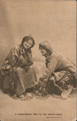 A honeymoon to the North Pole Postcard
