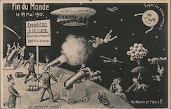 Halley's Comet Fin du Monde - May 19, 1910 Postcard
