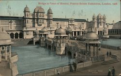 Bridge in Court of Honour, Franco-British Exhibition, London 1908 Postcard
