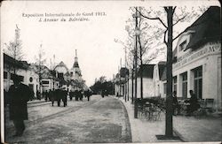 Exposition Internationale de Gand 1913. L'Avenue du Beltedere. Postcard