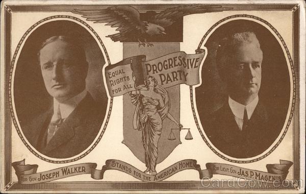 Rare: Progressive Party Joseph Walker James P. Magenis