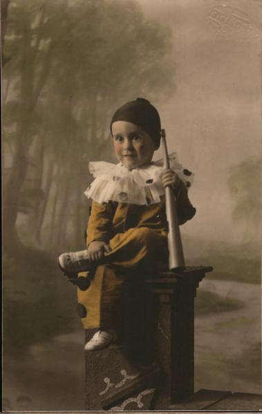 Child Dressed as Peirrot Circus
