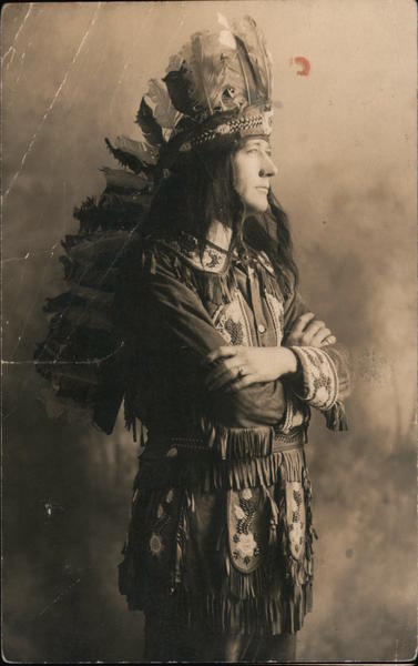 Indian from Buffalo Bill Wild West Show Circus