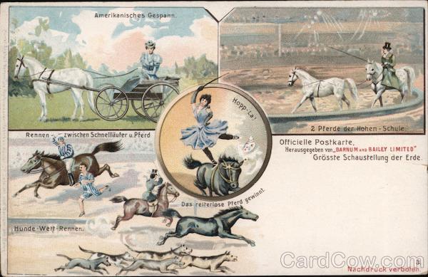 Horse Exhibition Illustrations from Barnum & Bailey's Circus