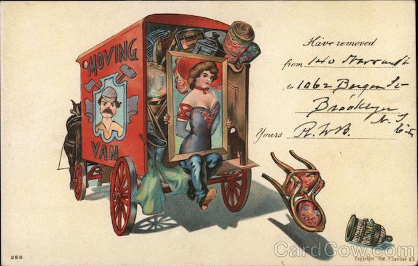 Circus Themed Moving Card