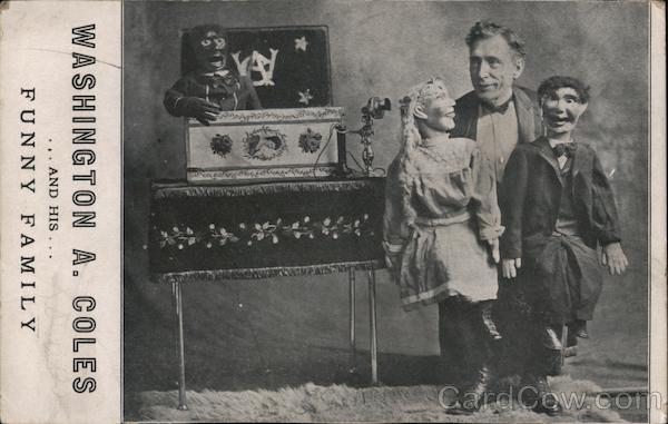 Ventriloquist Washington A. Coles and his Funny Family