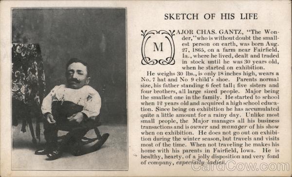 Major Charles Gantz, The Wonder Circus