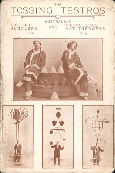 The Tossing Testros Acrobats, Balancers Circus