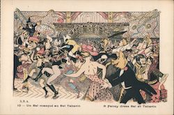 A Fancy Dress Ball at Tabarin Postcard