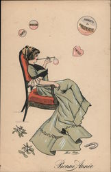 Happy New Year Series 4289 Postcard