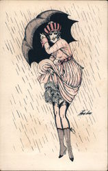 Pluie Et Vent Series 58 Postcard