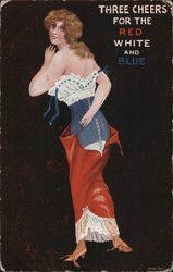 Three cheers for the red white and blue! Series 380 Postcard