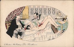Doctor Performing Operation "The Butchery" Series 520 Postcard