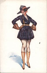 WWI American Fashion Series 126 Xavier Sager Postcard Postcard Postcard