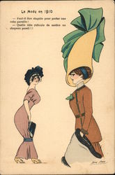 The Fashion in 1910 Series 3998 Postcard