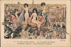 A Gale at Tabarin - (The Triumph of Venus) Xavier Sager Postcard Postcard Postcard