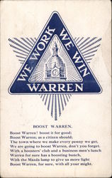 Boost Warren Postcard