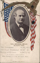 Wm. Jennings Bryan, The Nation's Choice Postcard