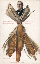 Bryan: Two of America's Great Essentials to Peace And Prosperity Postcard