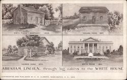 Abraham Lincoln's Homes Through the Years Postcard