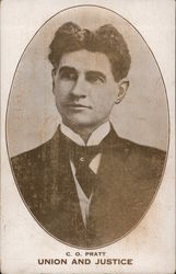 C.O. Pratt - Union and Justice Postcard