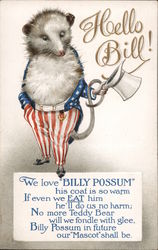 Taft Possum Hello BIll Postcard