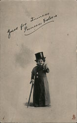 World's Smallest Little Lady "Princess Victoria" Circus Postcard Postcard Postcard