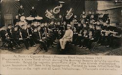 Rare: Al Sweet's Concert Band - Ringling Bros' Shows - Season 1909 Circus Postcard Postcard Postcard