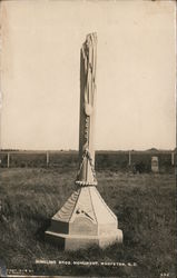 The Ringling Bros. Tent Pole Monument to Circus Dead Wahpeton, ND Postcard Postcard Postcard